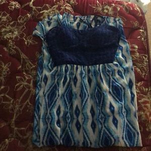 blue lily rose dress size large